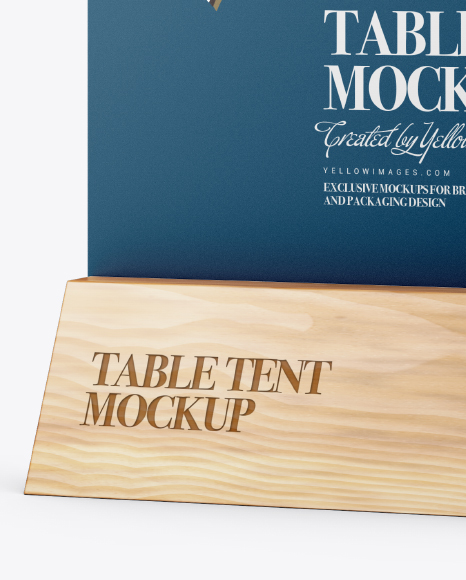 Matte Table Tent Mockup