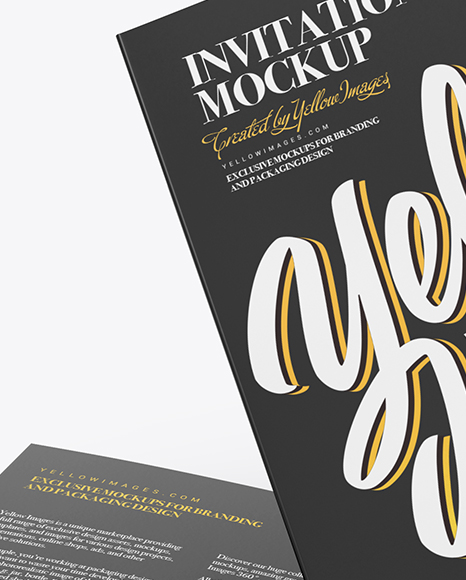 A5 Invitation Brochures Mockup