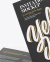 A5 Invitation Brochures Mockup