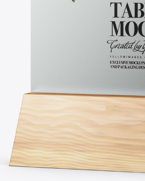 Metallic Table Tent Mockup