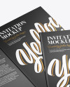 A5 Invitation Brochures Mockup