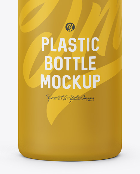 250ml Frosted Plastic Bottle Mockup