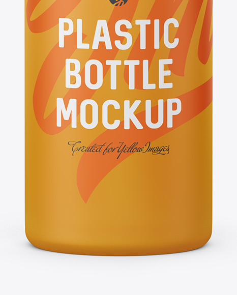 500ml Frosted Plastic Bottle Mockup