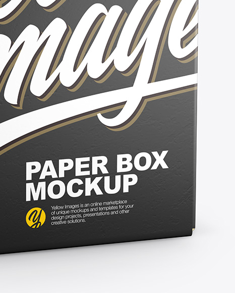 Glossy Paper Box w/ Hang Tab Mockup