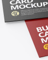 Paper Business Cards Mockup