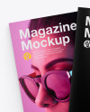 Textured A4 Magazines Mockup