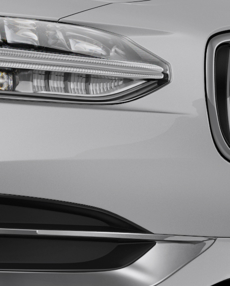 Volvo S90 Mockup - Halfside view