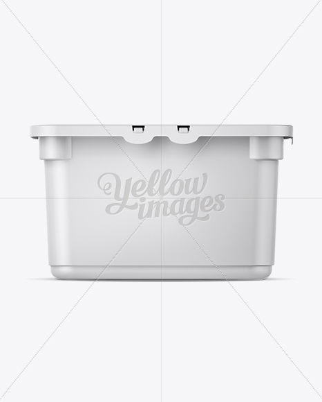 Plastic Container For Washing Capsules - Front View