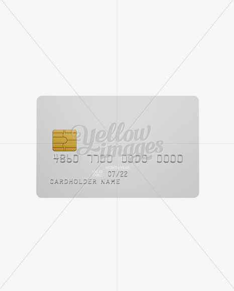 Credit Card Mockup - Front View