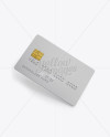 Credit Card Mockup - Half Turned View (High-Angle Shot)