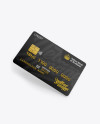 Credit Card Mockup - Half Turned View (High-Angle Shot)