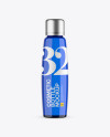 Blue Glass Cosmetic Bottle Mockup