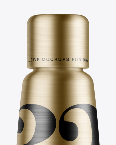 Metallic Cosmetic Bottle Mockup