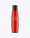 Red Glass Cosmetic Bottle Mockup