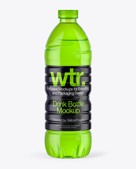 750ml Green Drink Bottle Mockup - 75+Ml+Plastic+Pills+Bottle+Mockup