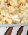 Large Matt Popcorn Bucket Mockup (High-Angle Shot)