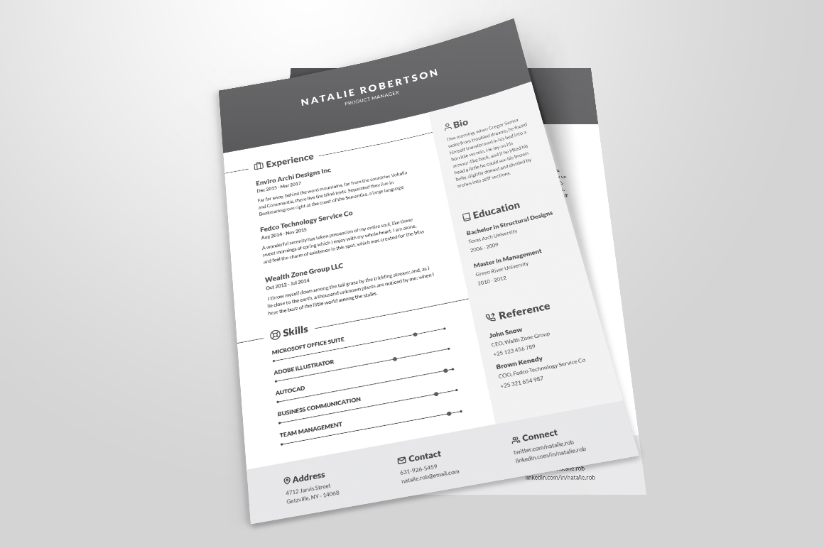 Resume/CV Template - Natalie Resume/CV Template - Natalie