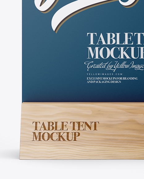 Matte Table Tent Mockup