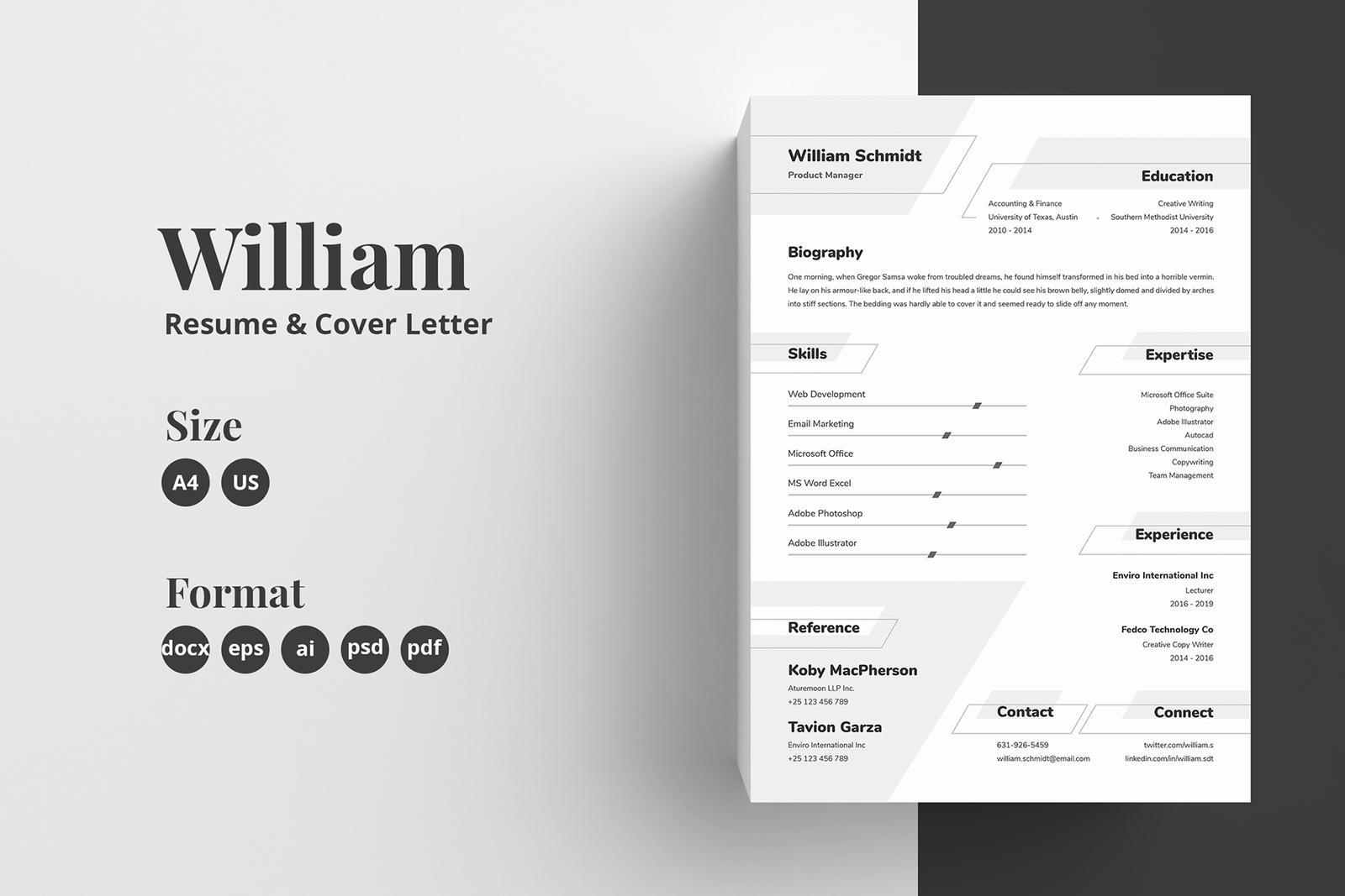 Resume/CV Template - William