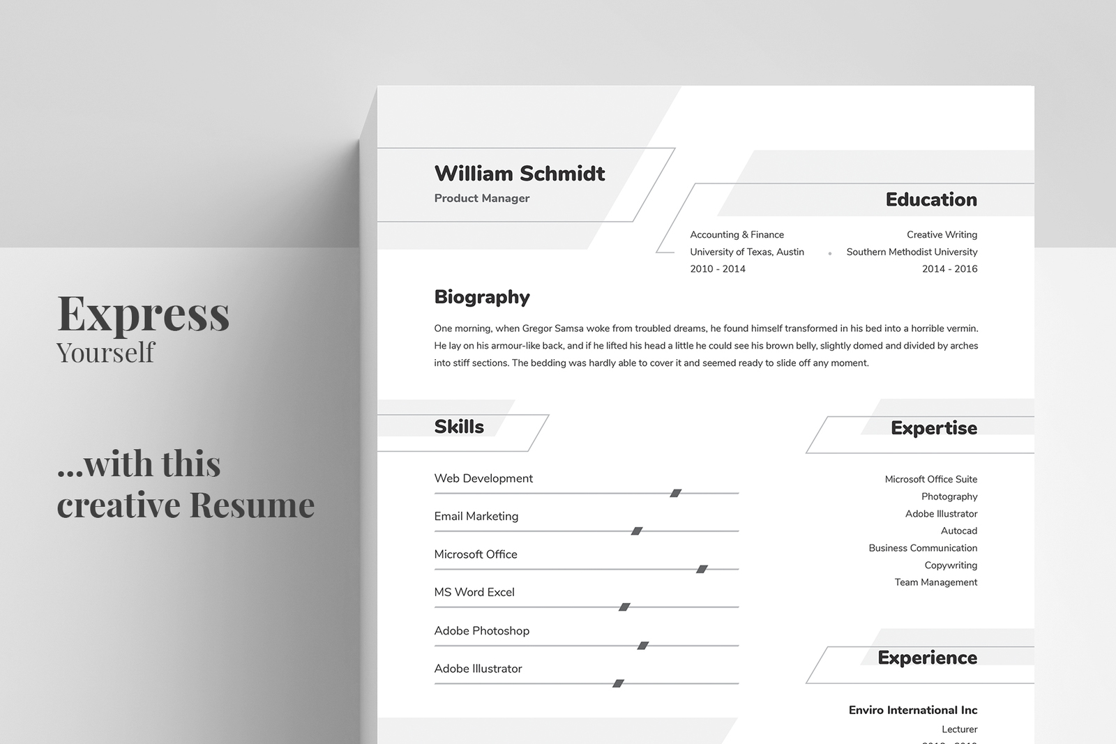 Resume/CV Template - William