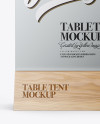 Metallic Table Tent Mockup