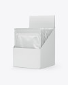 10 Pouches Display Box Mockup