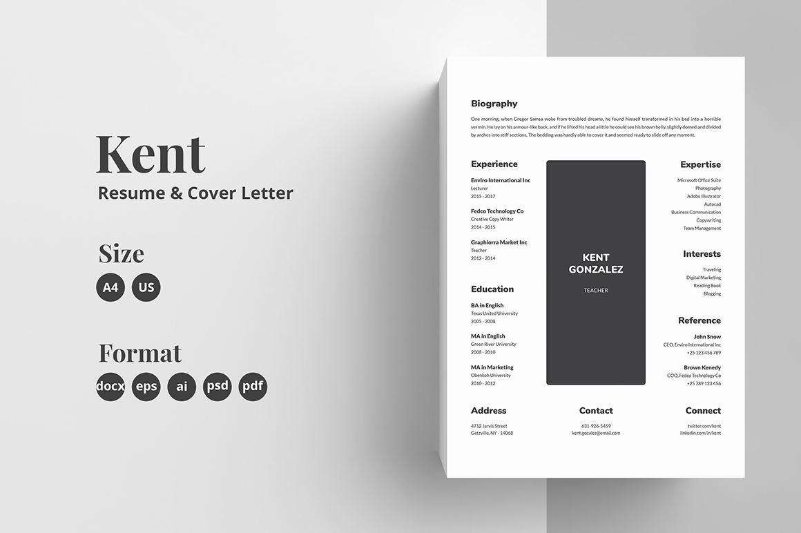 Resume/CV Template - Kent