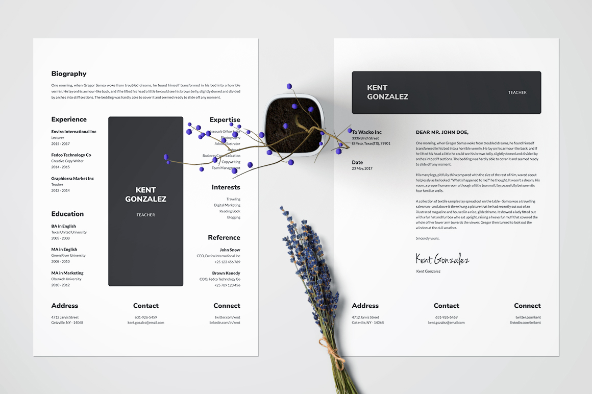 Resume/CV Template - Kent