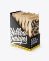 Box with Kraft Sachets Mockup