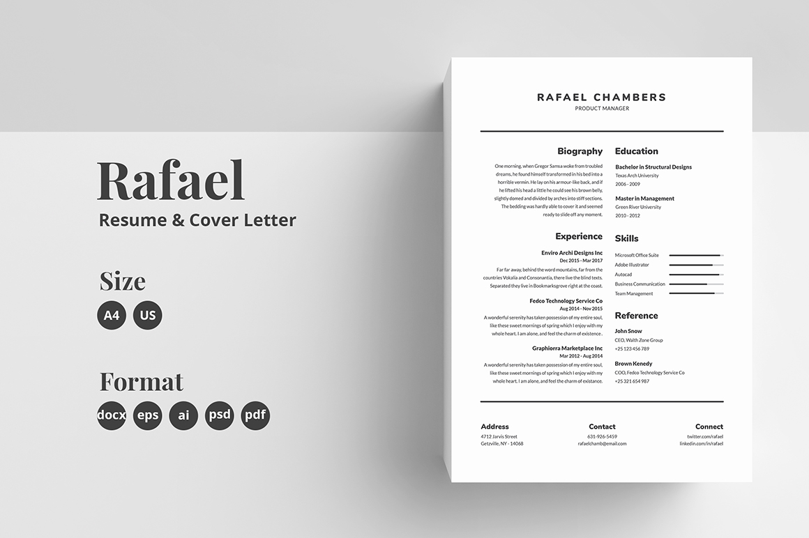 Resume/CV Template - Rafael