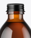 Amber Glass Bottle Mockup