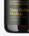 Amber Glass Bottle Mockup