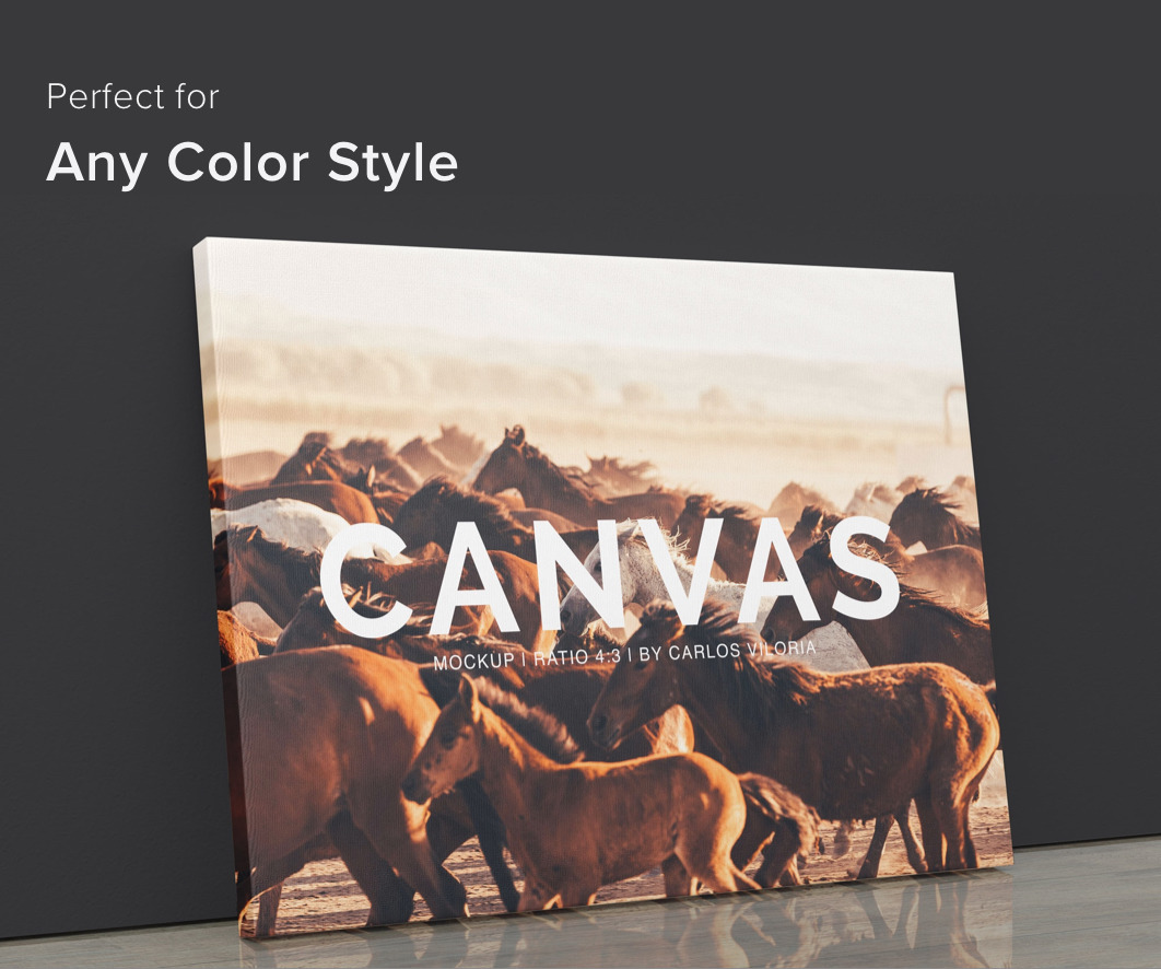 Landscape Canvas Ratio 4x3 Mockup 01 Landscape Canvas Ratio 4x3 Mockup 01