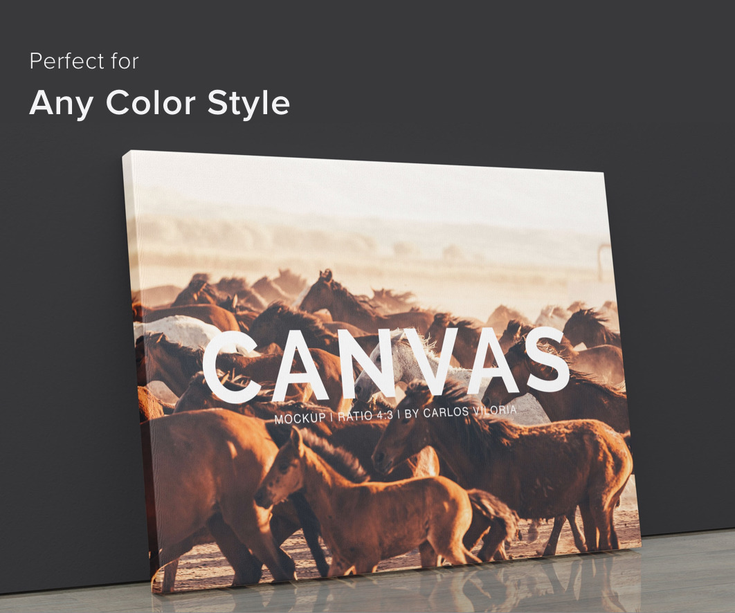 Landscape Canvas Ratio 4x3 Mockup 01