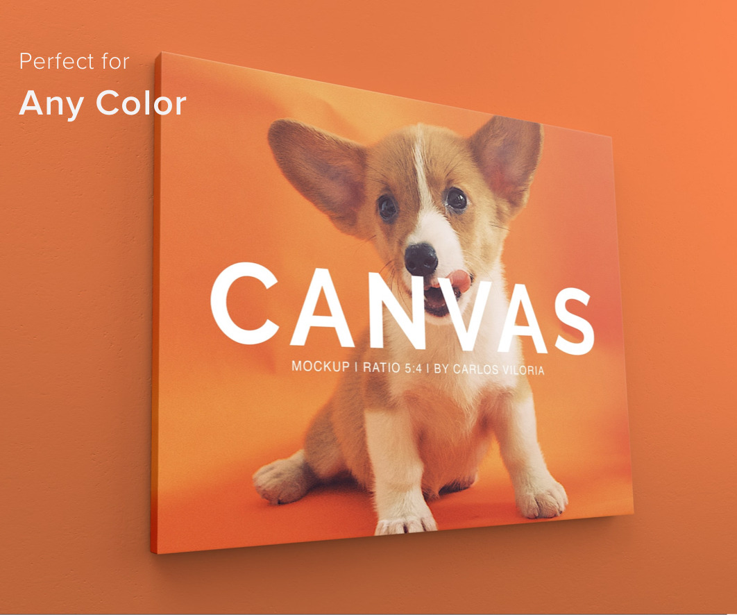 Landscape Canvas Ratio 5x4 Mockup 01