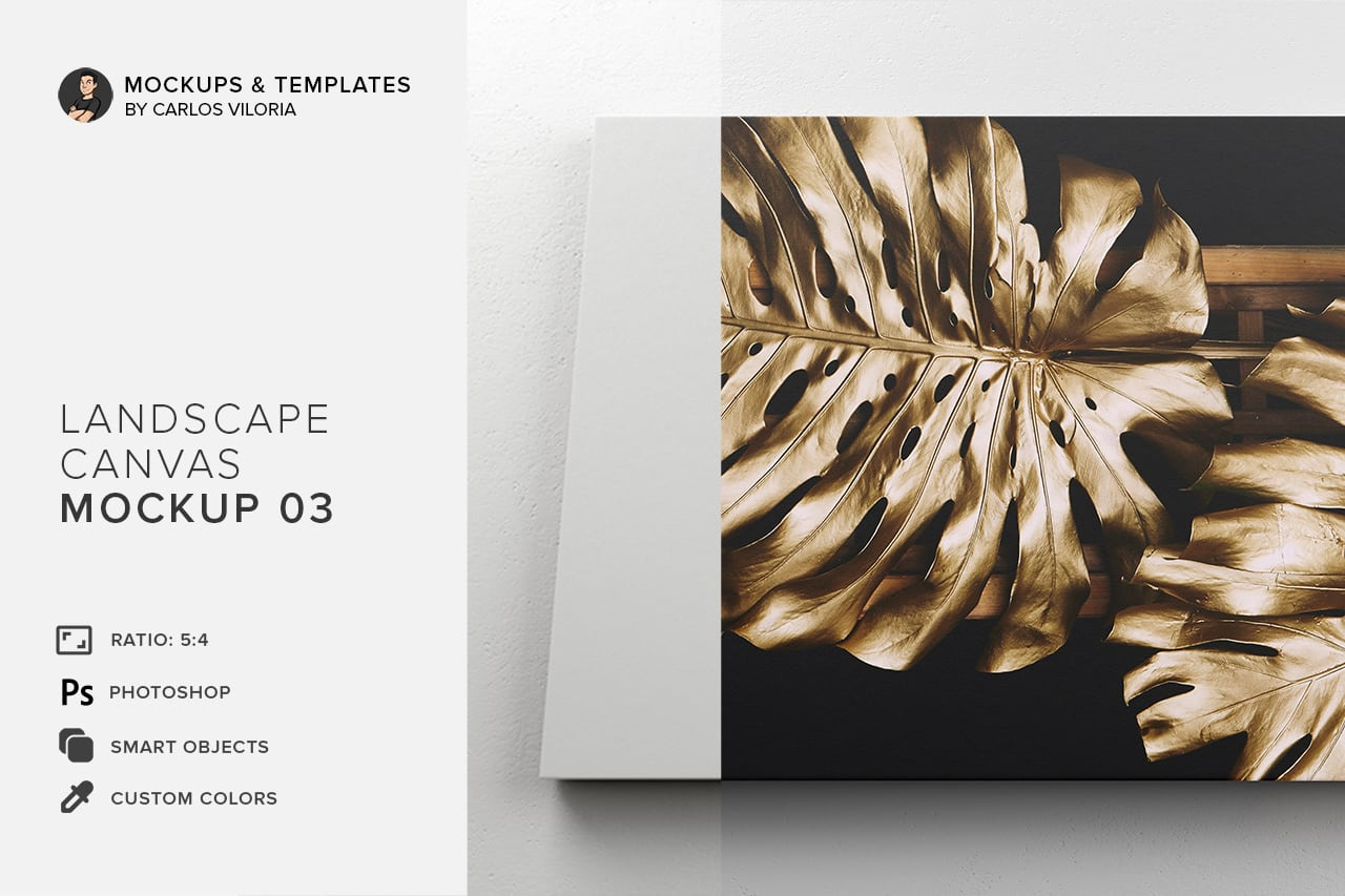 Landscape Canvas Ratio 5x4 Mockup 03 Landscape Canvas Ratio 5x4 Mockup 03