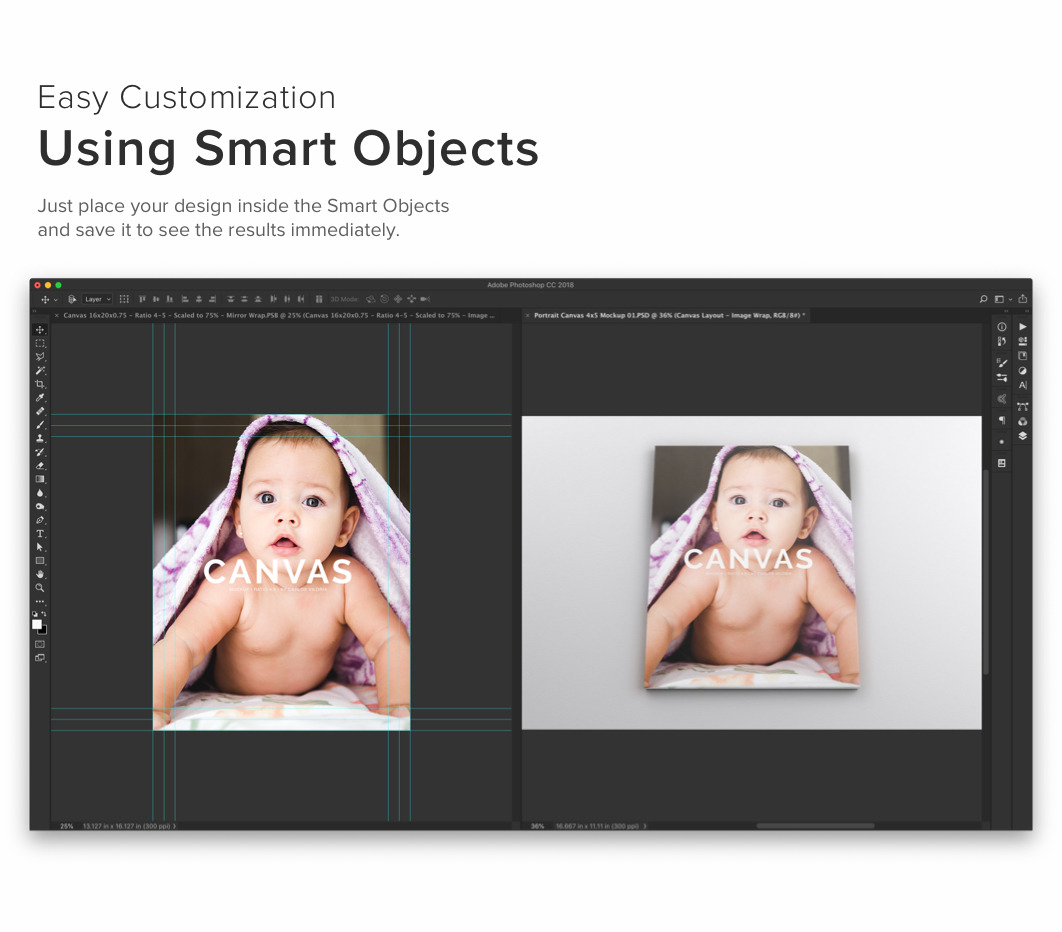 Portrait Canvas Ratio 4x5 Mockup 03