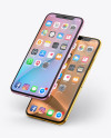 Two Apple iPhones X Mockup