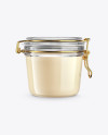 Creamed Honey Jar with Clamp Lid Mockup