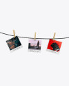 Hanging Snapshots Mockup