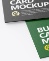 Textured Business Cards Mockup