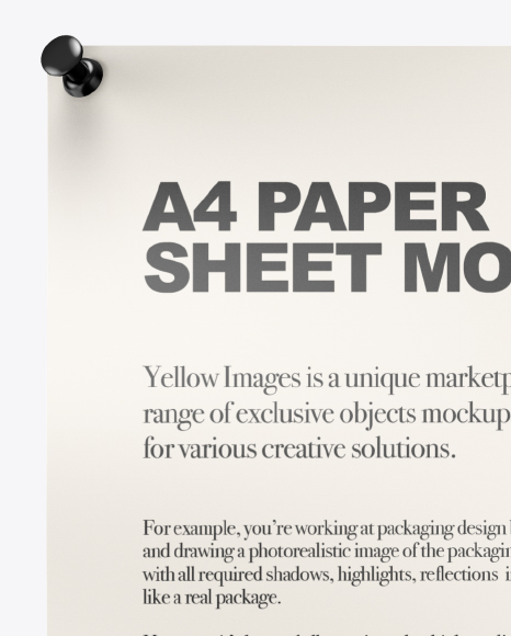 Paper Sheet Mockup