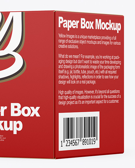 Paper Box Mockup Paper Box Mockup