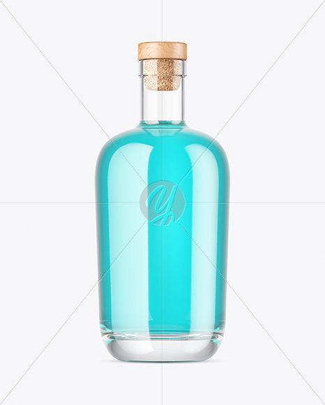 Clear Glass Bottle Mockup