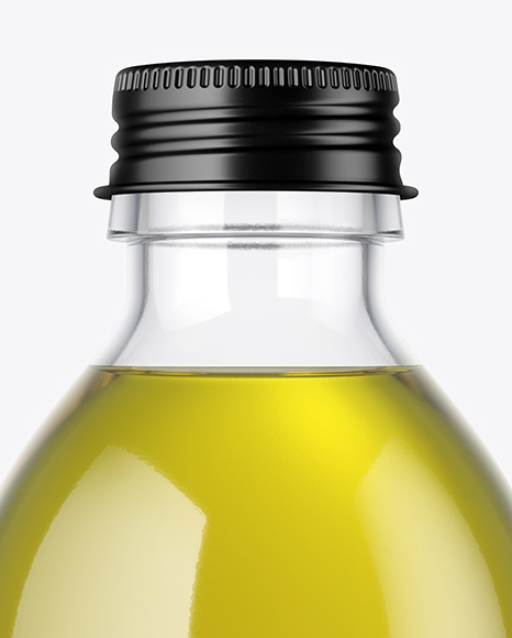 Clear Glass Oil Bottle Mockup