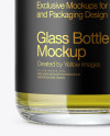 Clear Glass Oil Bottle Mockup