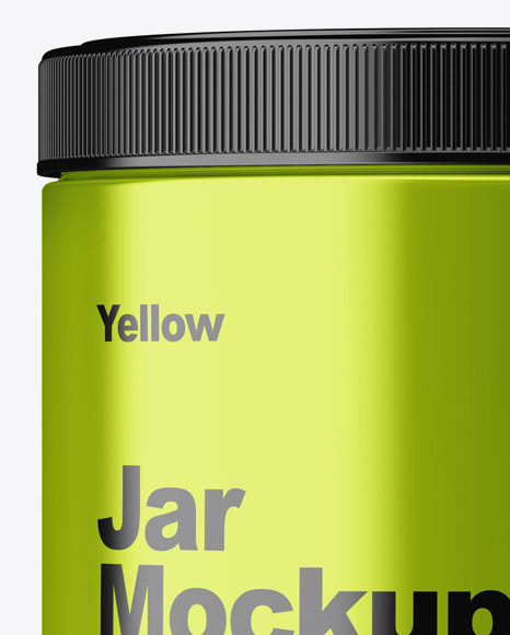 Metallic Jar Mockup