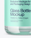 Clear Glass Water Bottle Mockup