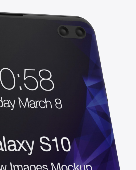 Clay Samsung Galaxy S10+ Mockup