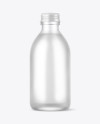 Frosted Glass Water Bottle Mockup